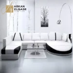 كنب زاوية بتصميم فضائي رائع