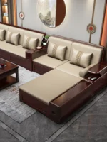 ⁦كنب زاوية فاخر بتصميم عصري – تنجيد ناعم وهيكل متين – ألوان تناسب المساحات الحديثة⁩ - الصورة ⁦3⁩