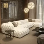 كنب زاوية عصري بتصميم هندسي فائق الجودة