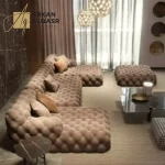 كنب زاوية عصري بتصميم هندسي فائق الجودة