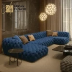 كنب زاوية عصري بتصميم هندسي فائق الجودة