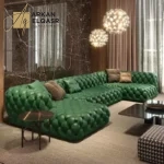 كنب زاوية عصري بتصميم هندسي فائق الجودة