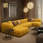 كنب زاوية عصري بتصميم هندسي فائق الجودة