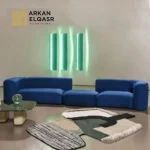 كنب مقعدين بتصميم حديث