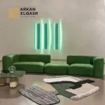 كنب مقعدين بتصميم حديث