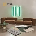 كنب مقعدين بتصميم حديث
