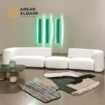 كنب مقعدين بتصميم حديث