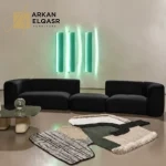 كنب مقعدين بتصميم حديث