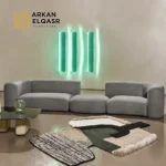 كنب مقعدين بتصميم حديث