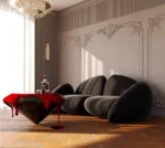 ⁦كنب مودرن بتصميم مقطع⁩ - الصورة ⁦3⁩