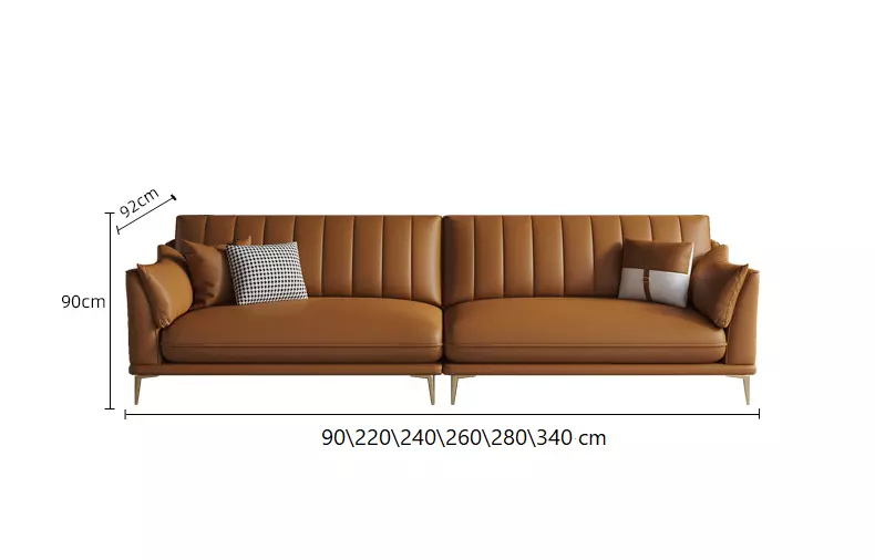 كنب جلد بتصميم ايطالي