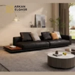 كنب مودرن جلد بتصميم ايطالي