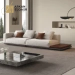 كنب مودرن جلد بتصميم ايطالي