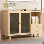 كورنر كوفي بخزانة زجاجية مودرن
