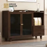 كورنر كوفي بخزانة زجاجية مودرن
