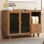 كورنر كوفي بخزانة زجاجية مودرن
