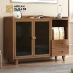 كورنر كوفي بخزانة زجاجية مودرن