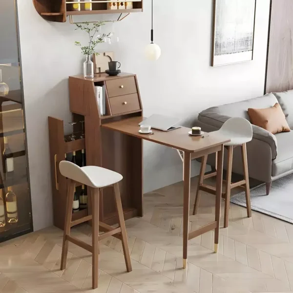 كورنر كوفي خشبي قابل للفرد