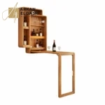 كورنر كوفي قابل للطي خشبي فاخر