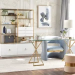 مكتب مودرن بقاعدة ستانليس ستيل