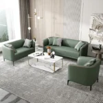 طقم كنب مودرن جلد ايطالي فاخر