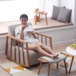 كرسي هزاز خشب حديث