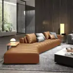 كنب زاوية جلد ايطالي راقي