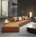 كنب زاوية جلد ايطالي راقي