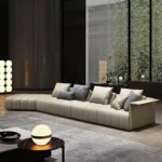 ⁦كنب زاوية جلد ايطالي راقي⁩ - الصورة ⁦3⁩