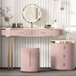 ⁦تسريحة غرفة نوم مع مرأة وكرسي مودرن⁩ - الصورة ⁦2⁩