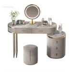 ⁦تسريحة غرفة نوم مع مرأة وكرسي مودرن⁩ - الصورة ⁦5⁩