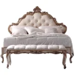 ⁦غرفة نوم كاملة بطابع ملكي فاخر – تشمل سرير وتسريحة وكومودينات – تصميم مميز وتشطيب راقٍ⁩ - الصورة ⁦4⁩