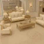 ⁦طقم كنب كلاسيكي علي الطراز الملكي⁩ - الصورة ⁦9⁩