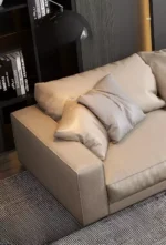 ⁦كنب زاوية جلد مميزة بتصميم فاخر⁩ - الصورة ⁦6⁩