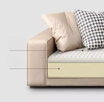 ⁦كنب زاوية جلد مميزة بتصميم فاخر⁩ - الصورة ⁦8⁩