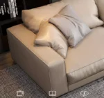 ⁦كنب زاوية جلد مميزة بتصميم فاخر⁩ - الصورة ⁦5⁩