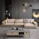 ⁦كنب زاوية جلد مميزة بتصميم فاخر⁩ - الصورة ⁦3⁩