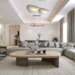 طقم جلوس كنب زاوية +2 كرسي مع طاولة رخامية