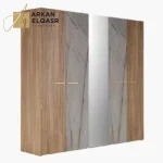 خزانة ملابس 5 أبواب ومرآة من فيرو