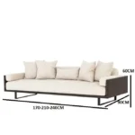 ⁦كنب مودرن بارجل معدنية⁩ - الصورة ⁦6⁩