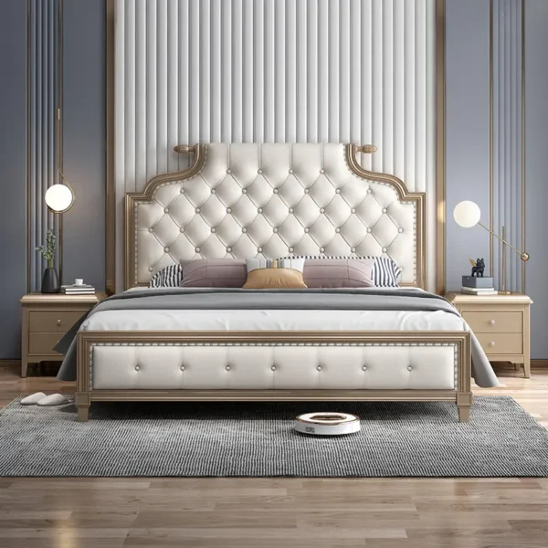 سرير مع كومود بتصميم عالي الجودة