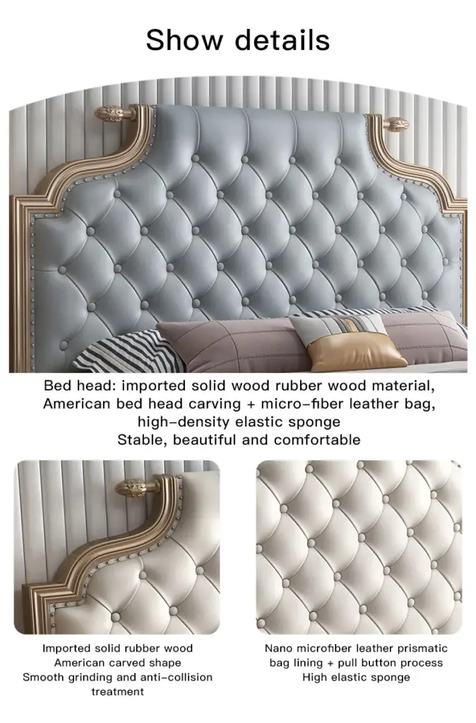 سرير مع كومود بتصميم عالي الجودة