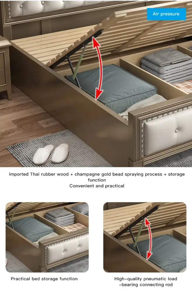 سرير مع كومود بتصميم عالي الجودة