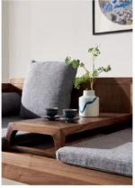 ⁦كنب خشب ثنائي بتصميم حديث⁩ - الصورة ⁦6⁩