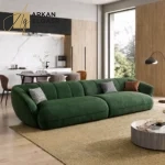 كنب صاله مع ظهر منحني مريح وفخم