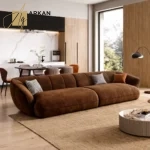 كنب صاله مع ظهر منحني مريح وفخم