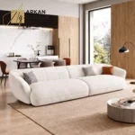 كنب صاله مع ظهر منحني مريح وفخم