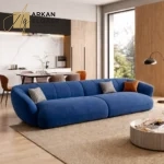 كنب صاله مع ظهر منحني مريح وفخم