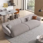 كنب صاله مع ظهر منحني مريح وفخم