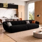 كنب صاله مع ظهر منحني مريح وفخم